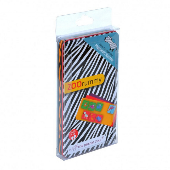 Podróżna gra magnetyczna The Purple Cow Rummy - Zoo
