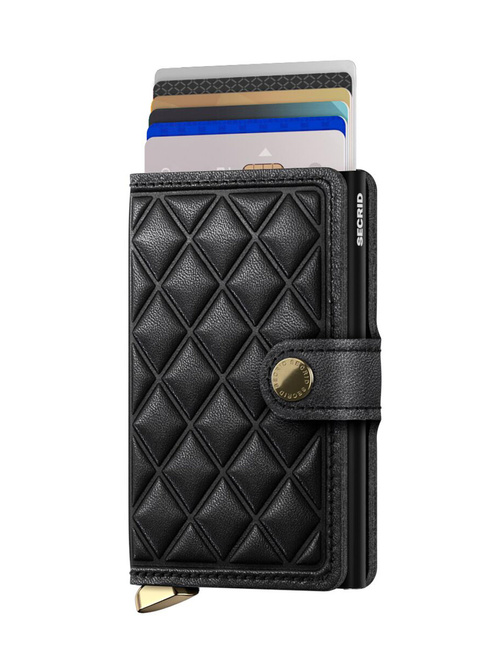 Portfel RFID Secrid Premium Miniwallet Emboss Diamond+ - black