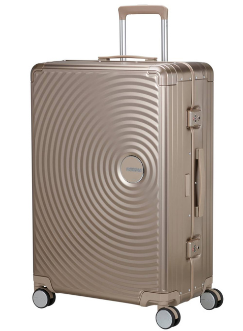 Walizka duża American Tourister Soundbox Alu - bronze