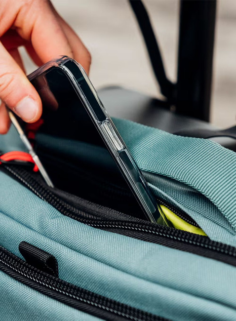 Torba / plecak na kółkach Topo Designs Global Travel Bag Roller - stone blue / forest