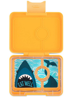 Śniadaniówka / lunchbox dziecięcy Yumbox Snack - yoyo yellow / shark