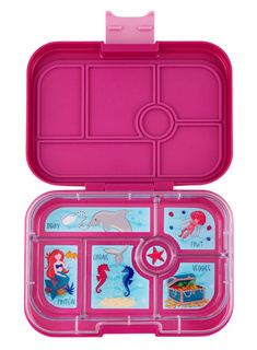Szczelna średnia śniadaniówka Yumbox Original - malibu purple / mermaid