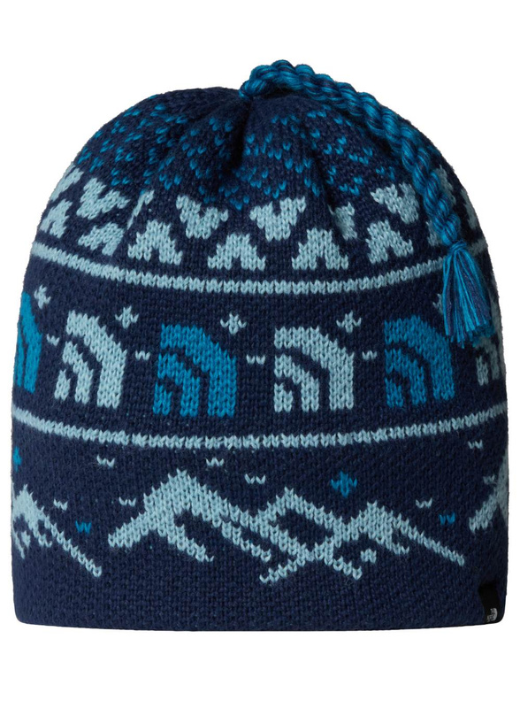 summit navy jacquard / tassel