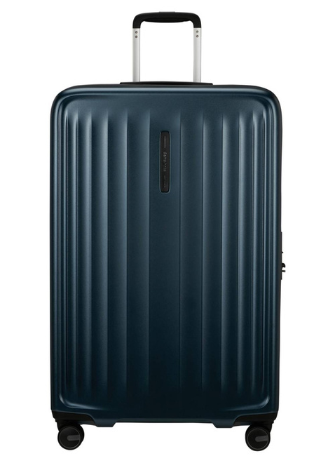Walizka duża poszerzana Samsonite Fyrm EXP - steel blue