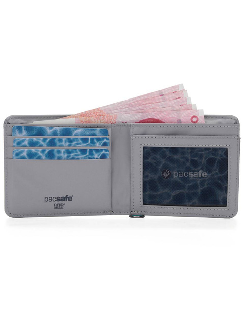 Portfel antykradzieżowy Pacsafe RFIDsafe Bifold Wallet - stone
