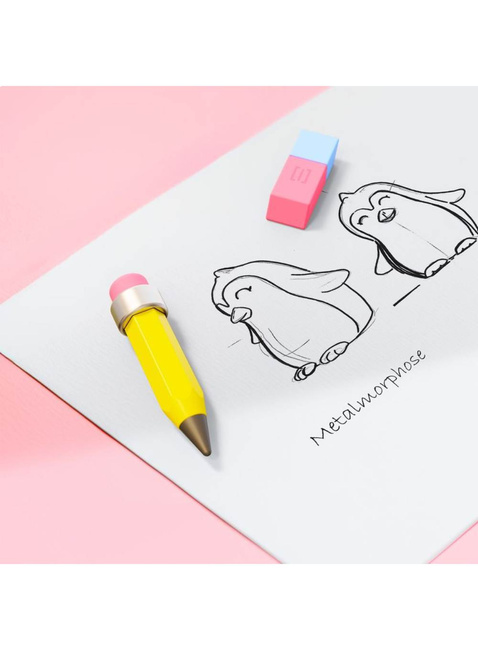 Brelok do kluczy zawieszka Metalmorphose - ołówek z gumką