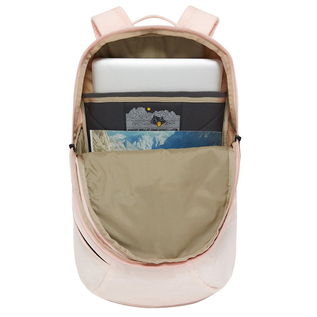 Plecak damski The North Face W Isabella - pink salt light heather/tnf black
