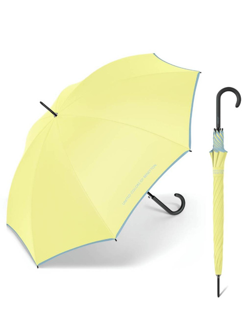 Parasol długi automatyczny Benetton Long AC - yellow pear