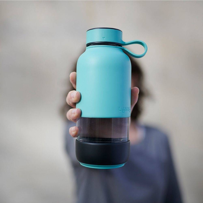  Butelka szklana wielorazowa 0,6 l TO GO Lekue - turquoise