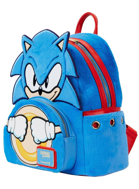 Plecak dziecięcy Loungefly x Sega Mini Plush Backpack - Sonic The Hedgehog