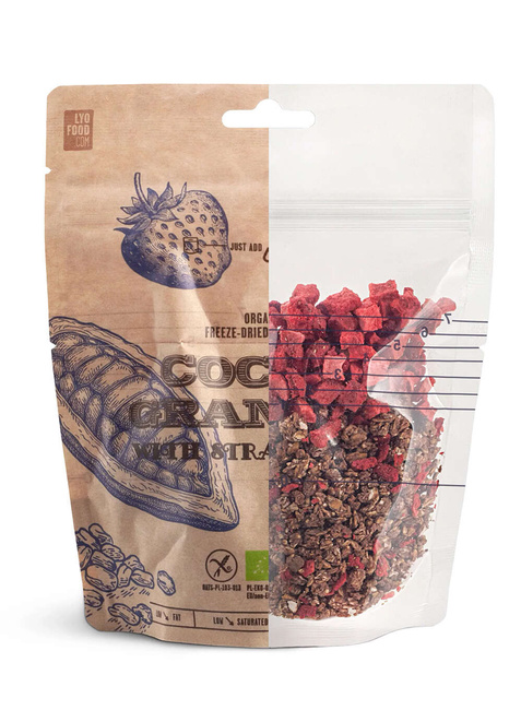 Eko granola liofilizowana LyoFood Cocoa Granola with Strawberries 80 / 270 g 
