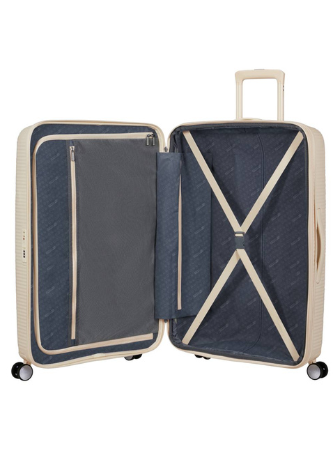 Walizka duża American Tourister SoundBox EXP - coconut sand