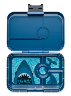 Lunchbox pojemnik na śniadanie XL Yumbox Tapas 4 - Monte Carlo blue / shark