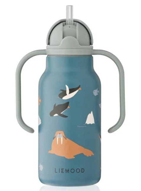 Butelka termiczna Liewood Kimmie Printed Bottle 250 ml - arctic sea / ocean view