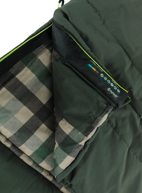 Śpiwór dwuosobowy Outwell Camper Lux Double - forest green