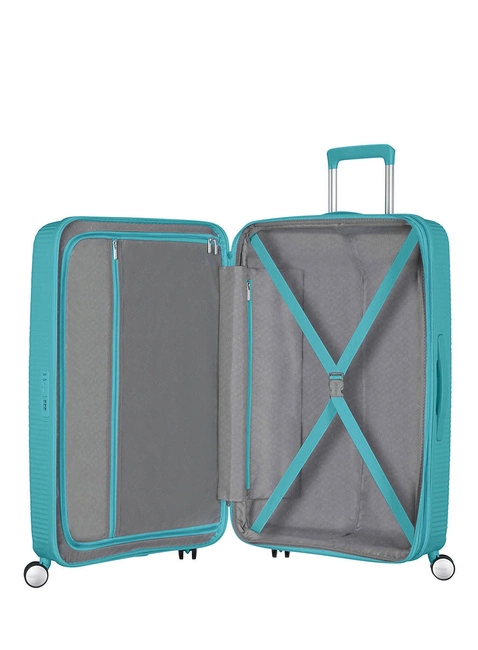 Walizka duża EXP American Tourister SoundBox - turquoise tonic