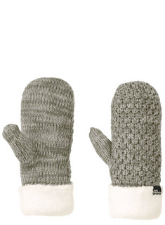 Rękawiczki damskie Jack Wolfskin Highloft Knit Mitten - dusty olive