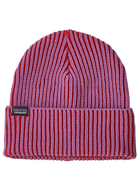 Czapka unisex Patagonia Fisherman's Rolled Beanie - contrast stripe / brisk purple