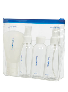 Zestaw butelek podróżnych Samsonite Global Bottle Set - translucent