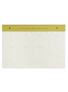 Planer biurowy Designworks Ink Weekly Postbound Notepad - matcha