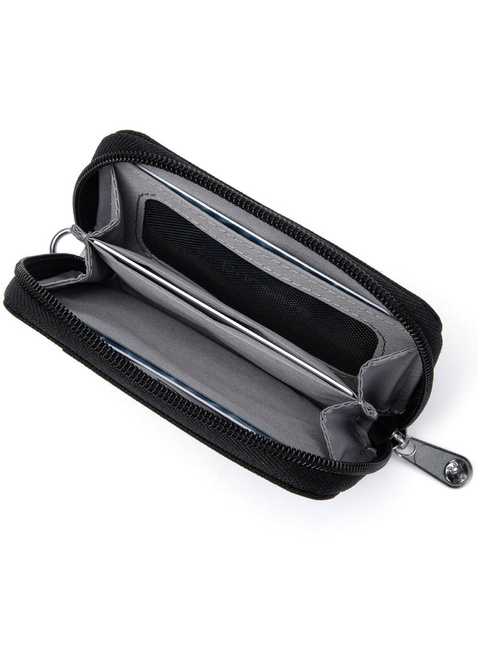 Portfel antykradzieżowy Pacsafe RFIDsafe Card Wallet - jet black