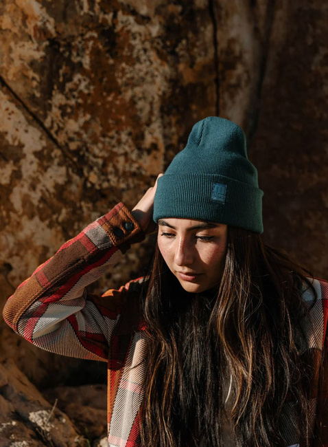 Czapka zimowa Topo Designs Work Cap - forest / black marl