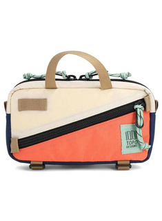 Torba biodrowa Topo Designs Mini Quick Pack - almond / emberglow