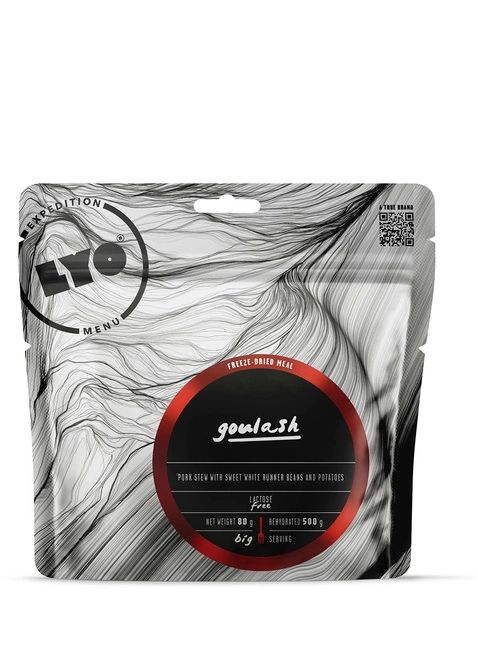 Gulasz z wieprzowiną ziemniakami i fasolową LyoFood Goulash 80 / 500 g