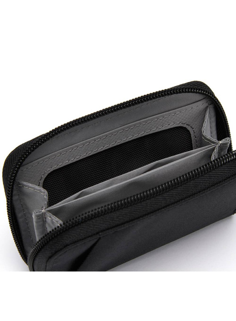 Portfel antykradzieżowy Pacsafe RFIDsafe Card Wallet - jet black