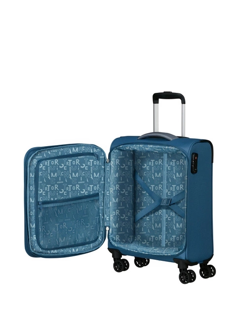 Walizka kabinowa American Tourister Pulsonic - coronet blue