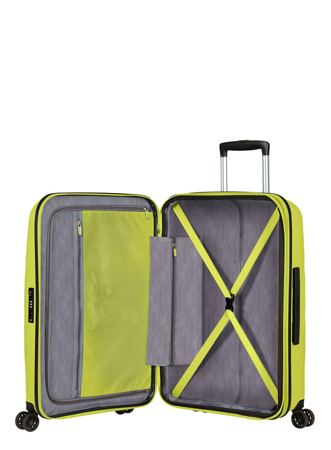 Walizka średnia poszerzana American Tourister Bon Air DLX - bright lime