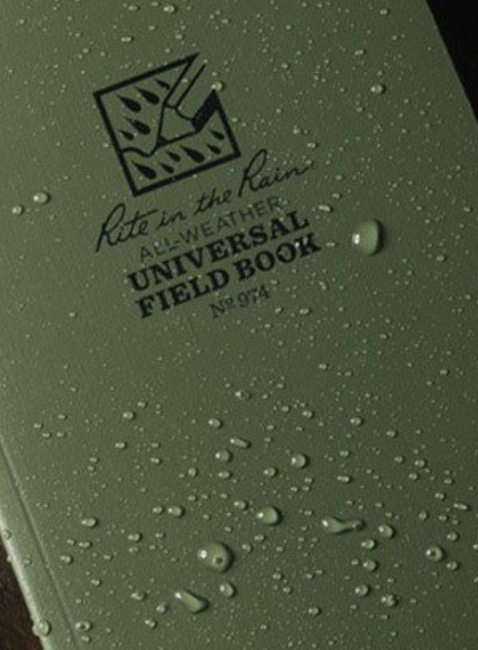 Wodoodporny notes Rite in the Rain 4,25" x 7,25" N° 974 - dark green