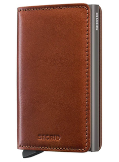 Mały portfel RFID Slimwallet Secrid Texano - saddle