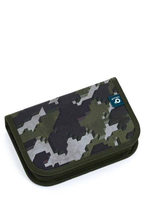 Piórnik szkolny z dwoma skrzydłami Topgal Penn - wojskowy Minecraft