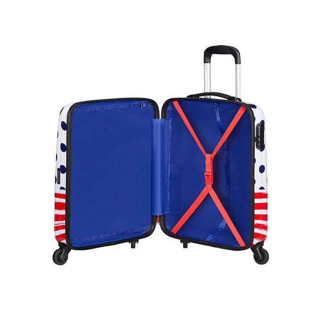 Walizka kabinowa American Tourister Disney Legends - Mickey blue dots