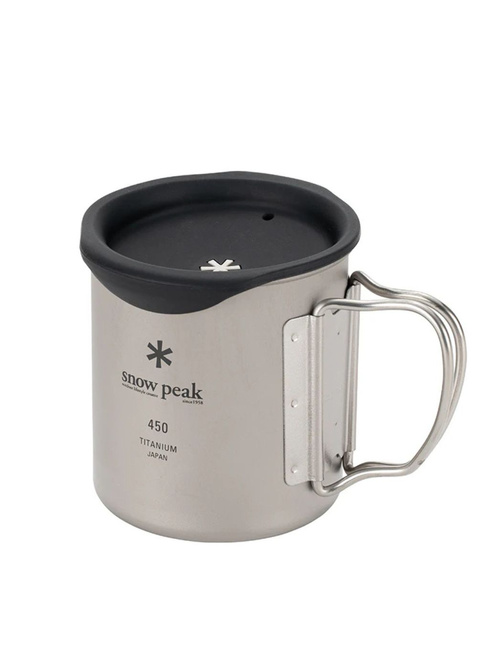 Pokrywka silikonowa do kubka Snow Peak 450 ml Silicone Lid - black