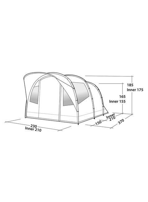 Namiot 4-osobowy Easy Camp Edendale 400 - blue