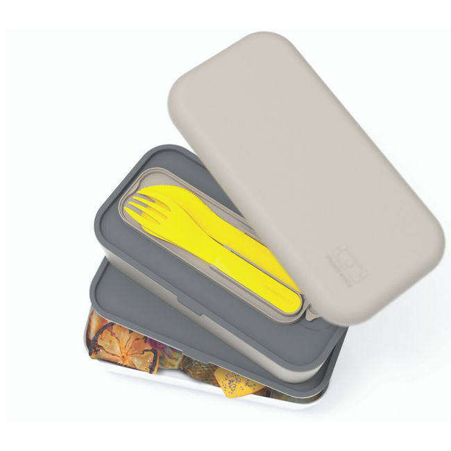 Sztućce z plastiku biodegradowalne Monbento MB Pocket Color - yellow