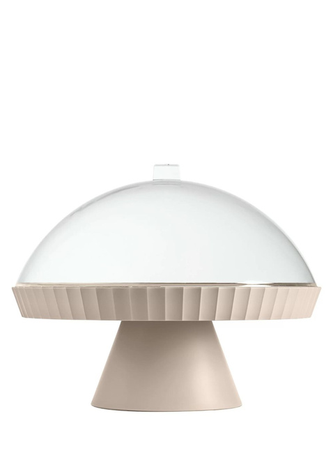 Patera z pokrywą i łopatką Blim+ Agora Ø 30 cm - moka grey