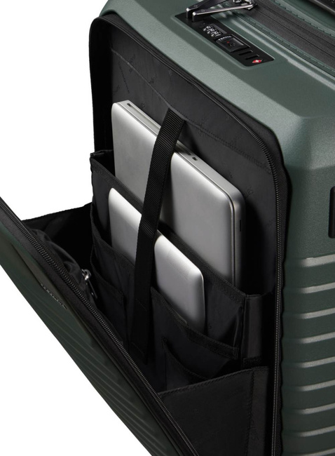 Walizka kabinowa z kieszenią na laptopa Samsonite Intuo EXP Easy Access - olive green