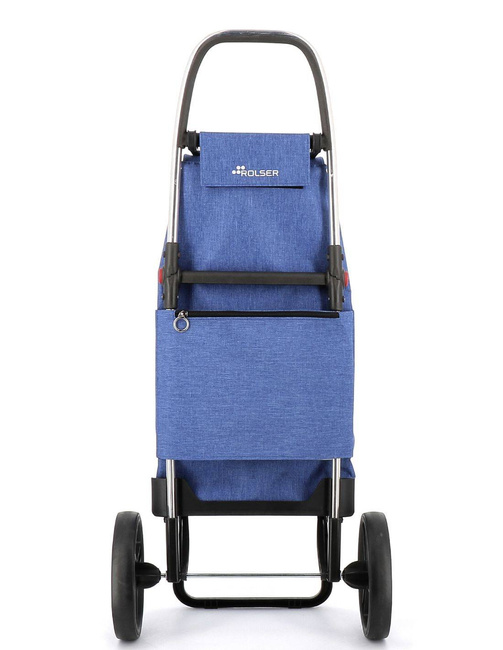 Wózek na zakupy 2 duże koła składany Rolser I-Max TWEED 2LRSG - blue