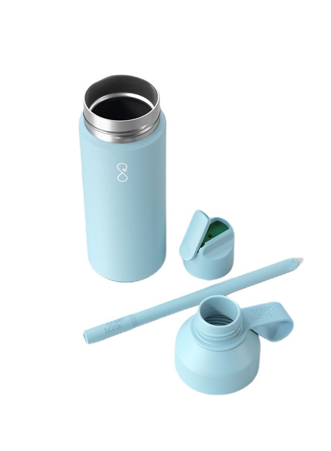 Butelka termiczna ze słomką Ocean Bottle GO 0,5 l - sky blue