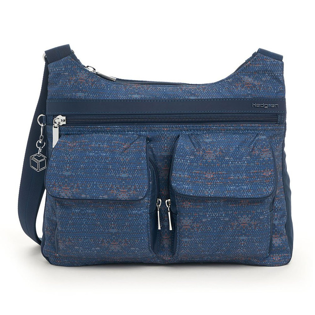 Torba na ramię Hedgren Prarie RFID - dark blue woven print
