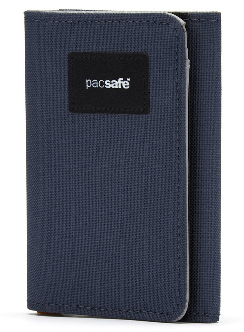 Portfel antykradzieżowy Pacsafe RFIDsafe Trifold Wallet - coastal blue
