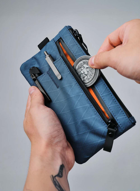 Organizer saszetka Alpaka Zip Clutch - ocean blue