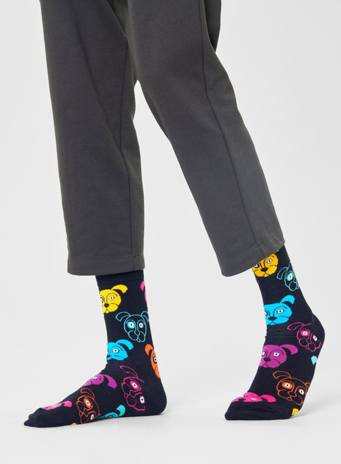 Skarpety unisex Happy Socks - black / dog