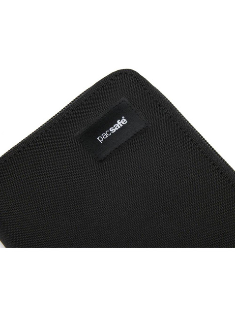 Portfel antykradzieżowy Pacsafe RFIDsafe Travel Wallet - jet black