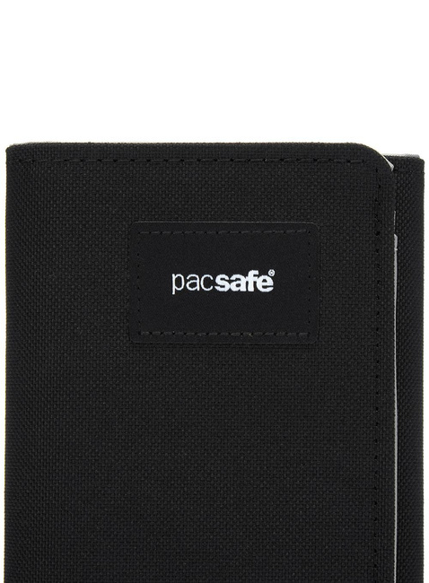 Portfel antykradzieżowy Pacsafe RFIDsafe Trifold Wallet - jet black