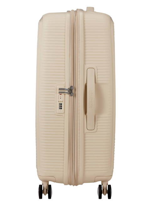 Walizka średnia American Tourister Soundbox EXP - coconut sand