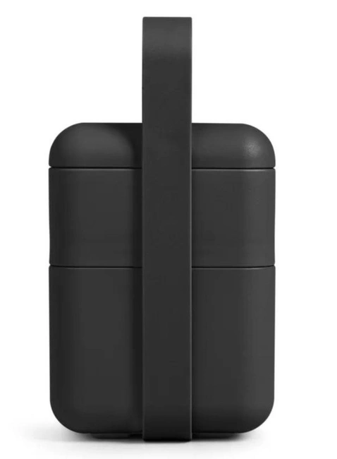 Lunchbox / śniadaniówka ze sztućcami Blim+ Bauletto M - carbon black